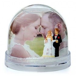bola de nieve personalizada para bodas